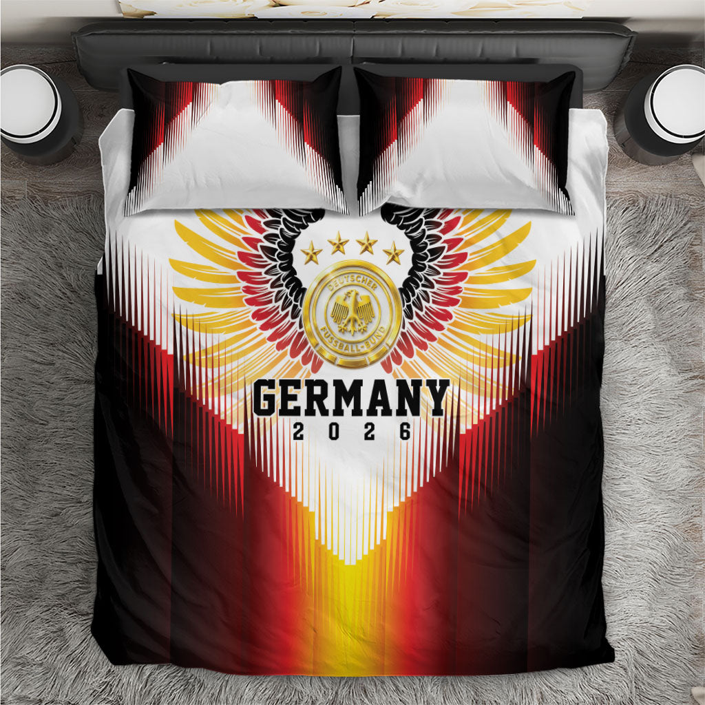 Germany Football 2026 Bedding Set Deutschland Eagle Wings Special Style