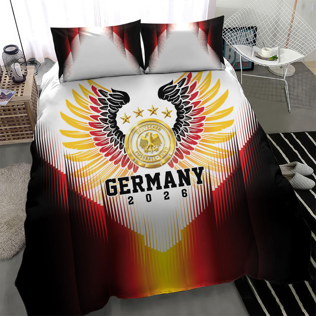 Germany Football 2026 Bedding Set Deutschland Eagle Wings Special Style