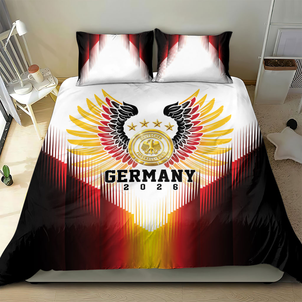 Germany Football 2026 Bedding Set Deutschland Eagle Wings Special Style