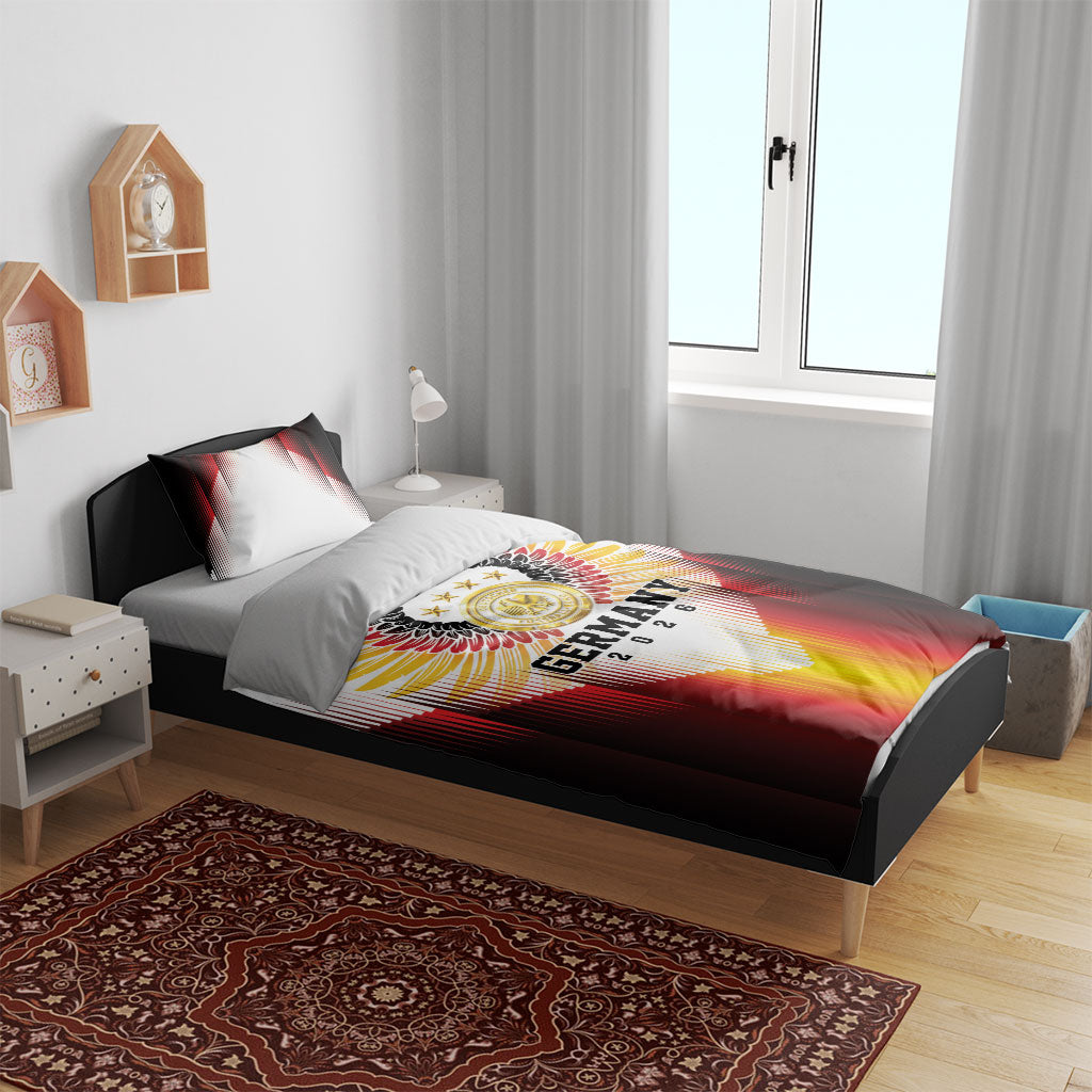Germany Football 2026 Bedding Set Deutschland Eagle Wings Special Style