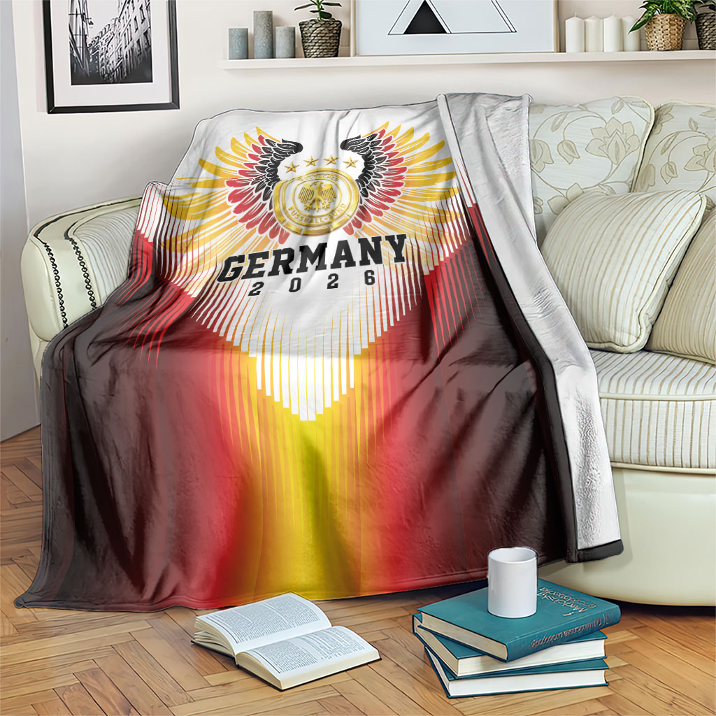 Germany Football 2026 Blanket Deutschland Eagle Wings Special Style