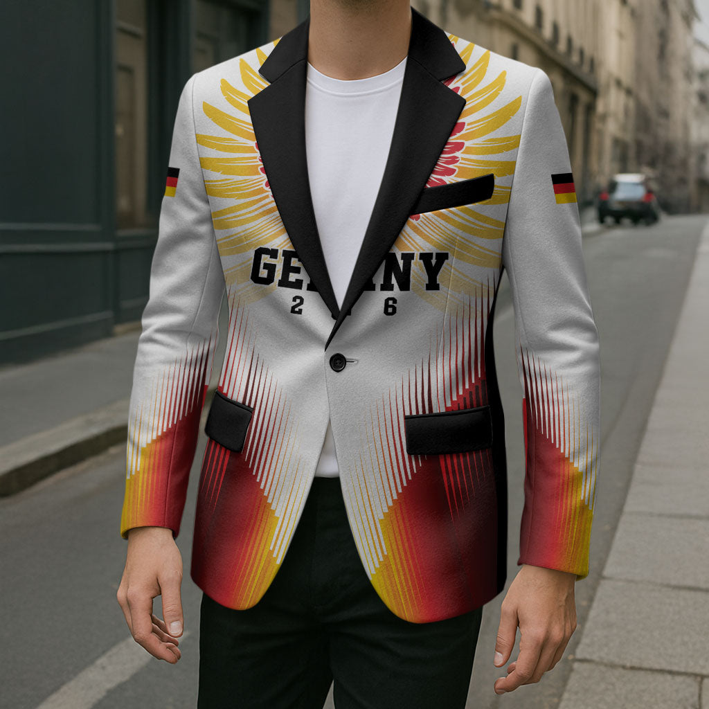 Custom Germany Football 2026 Blazer Deutschland Eagle Wings Special Style