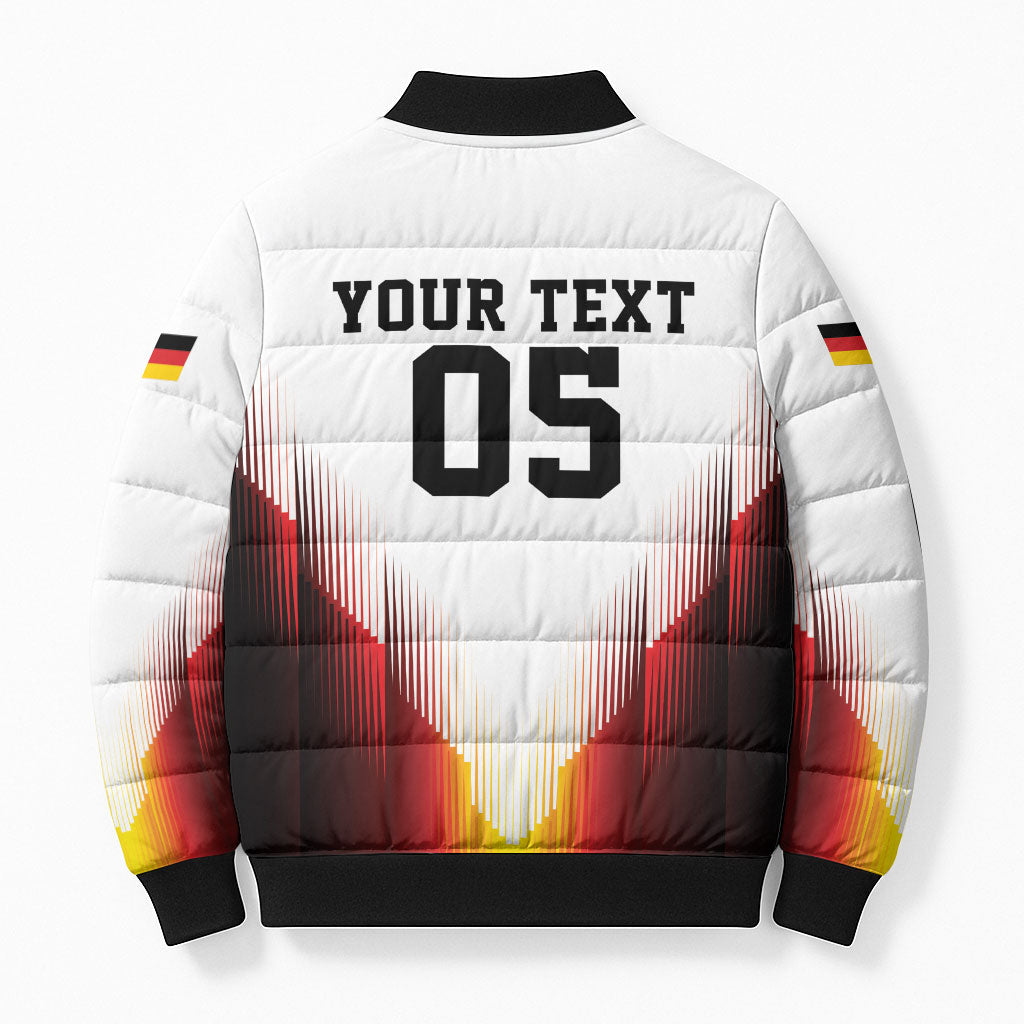 Custom Germany Football 2026 Bomber Puffer Jacket Deutschland Eagle Wings Special Style