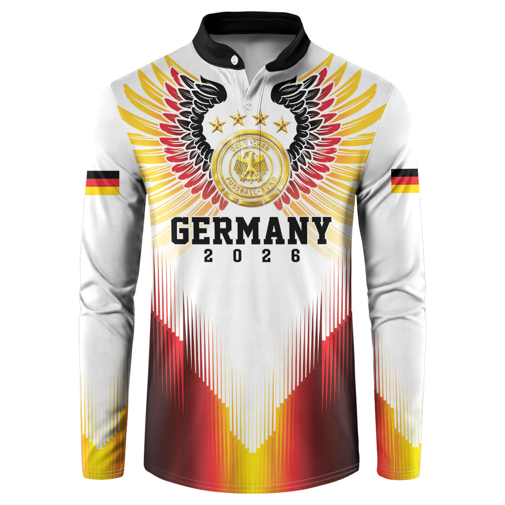 Custom Germany Football 2026 Button Sweatshirt Deutschland Eagle Wings Special Style
