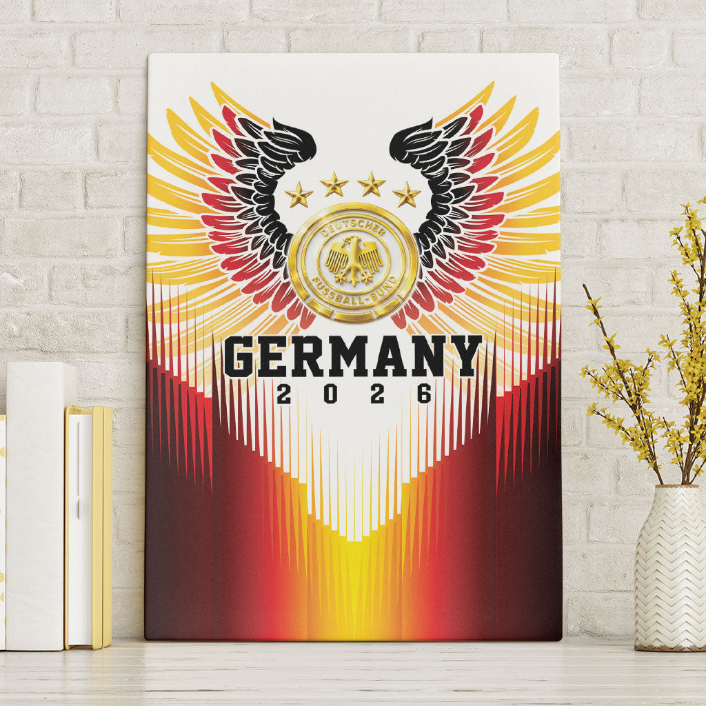 Germany Football 2026 Canvas Wall Art Deutschland Eagle Wings Special Style