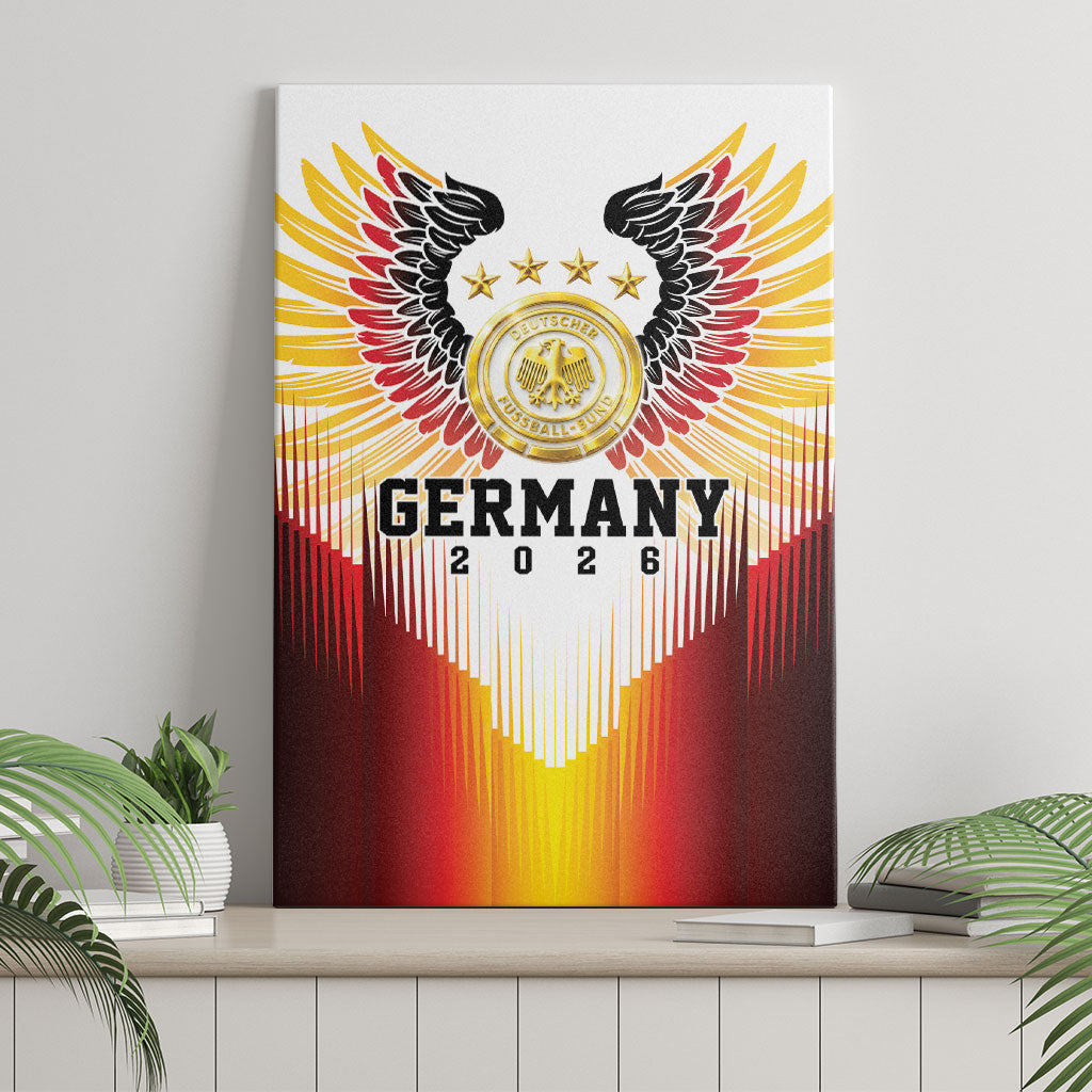 Germany Football 2026 Canvas Wall Art Deutschland Eagle Wings Special Style
