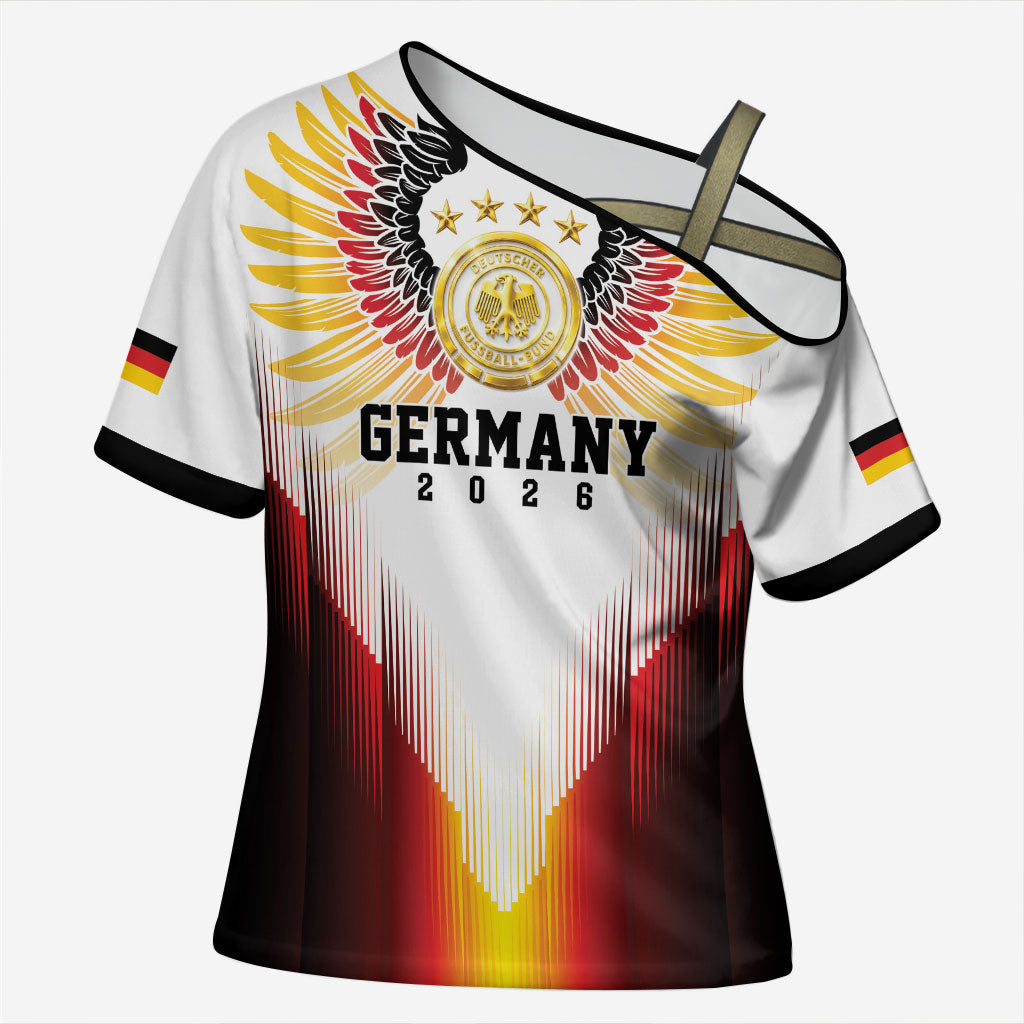 Custom Germany Football 2026 Cross Shoulder Shirt Deutschland Eagle Wings Special Style