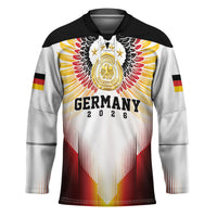 Custom Germany Football 2026 Hockey Jersey Deutschland Eagle Wings Special Style