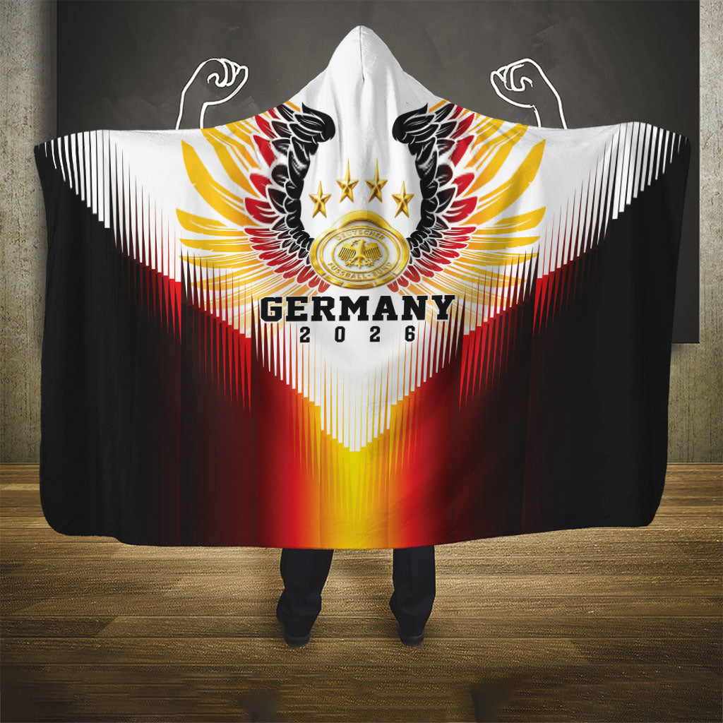Germany Football 2026 Hooded Blanket Deutschland Eagle Wings Special Style