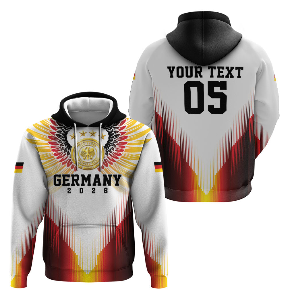 Custom Germany Football 2026 Hoodie Deutschland Eagle Wings Special Style