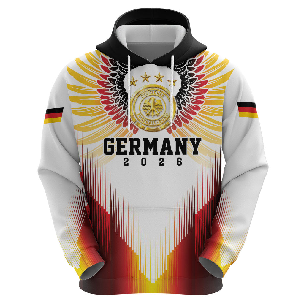 Custom Germany Football 2026 Hoodie Deutschland Eagle Wings Special Style