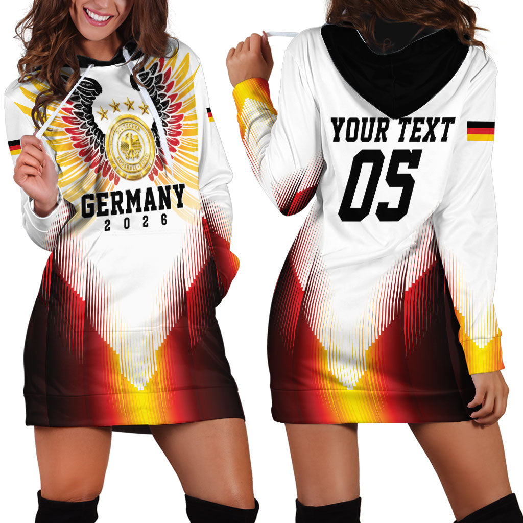 Custom Germany Football 2026 Hoodie Dress Deutschland Eagle Wings Special Style