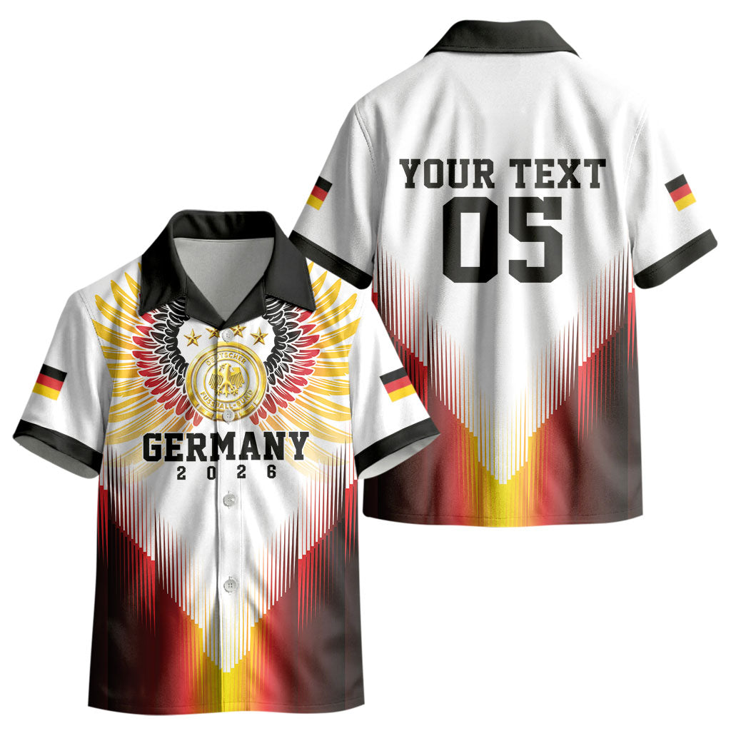 Custom Germany Football 2026 Kid Hawaiian Shirt Deutschland Eagle Wings Special Style LT05