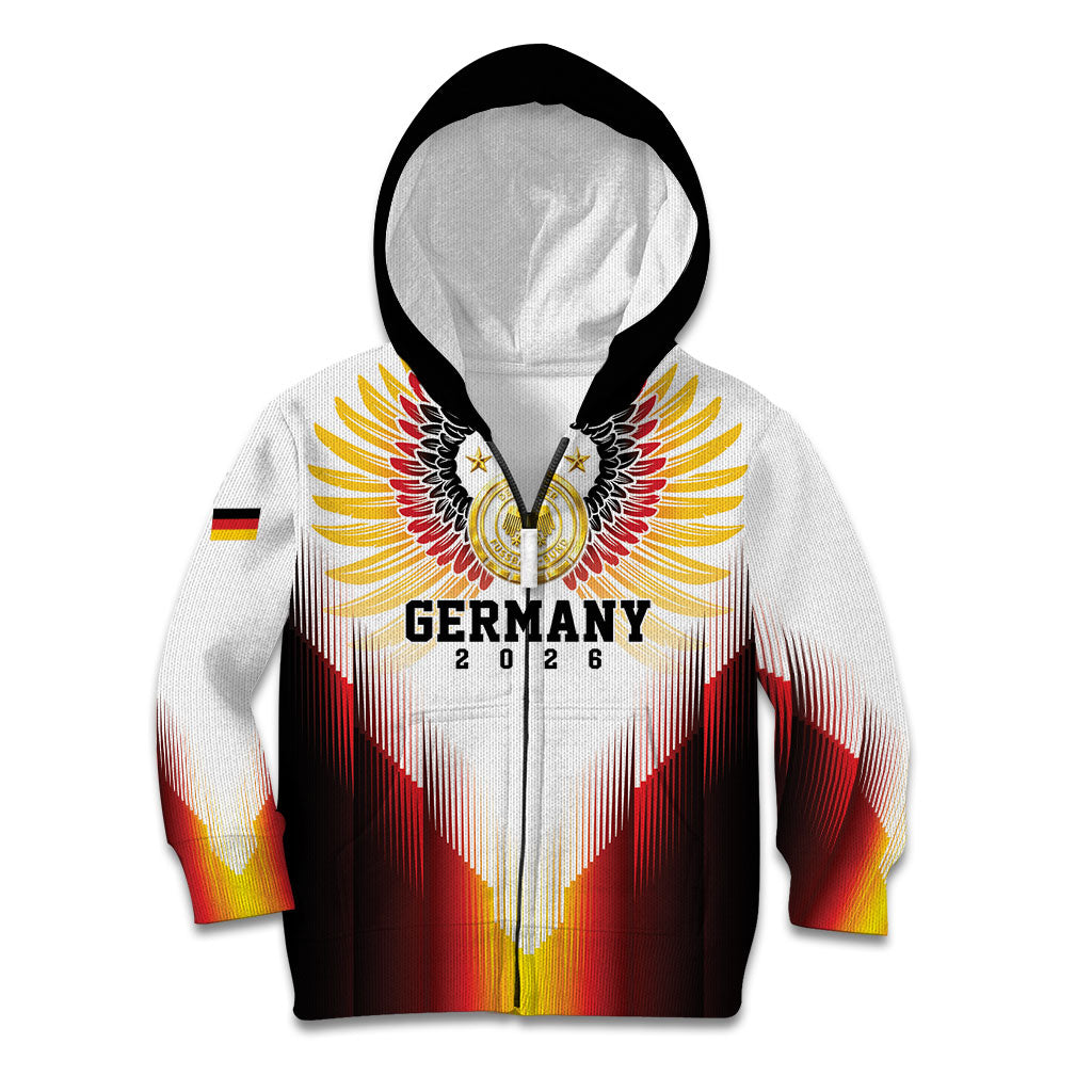 Custom Germany Football 2026 Kid Hoodie Deutschland Eagle Wings Special Style