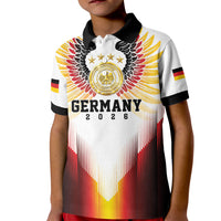 Custom Germany Football 2026 Kid Polo Shirt Deutschland Eagle Wings Special Style