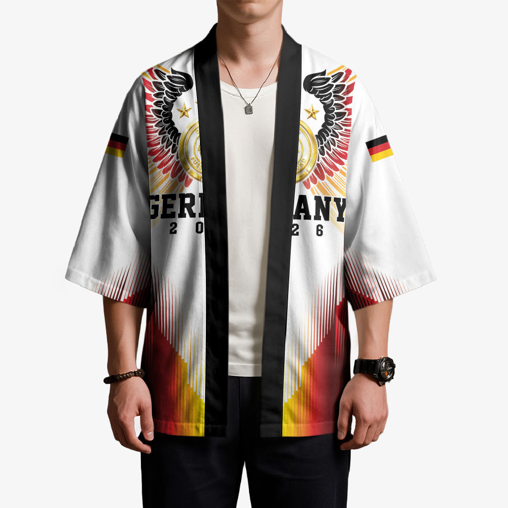 Custom Germany Football 2026 Kimono Deutschland Eagle Wings Special Style