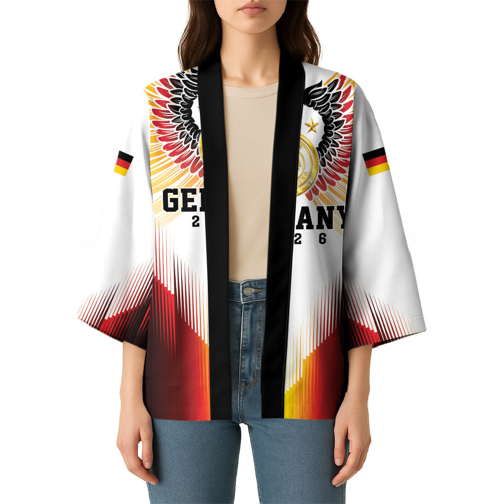 Custom Germany Football 2026 Kimono Deutschland Eagle Wings Special Style