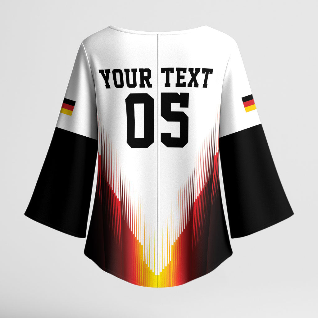 Custom Germany Football 2026 Kimono Sleeve Blouse Deutschland Eagle Wings Special Style