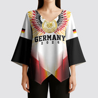 Custom Germany Football 2026 Kimono Sleeve Blouse Deutschland Eagle Wings Special Style
