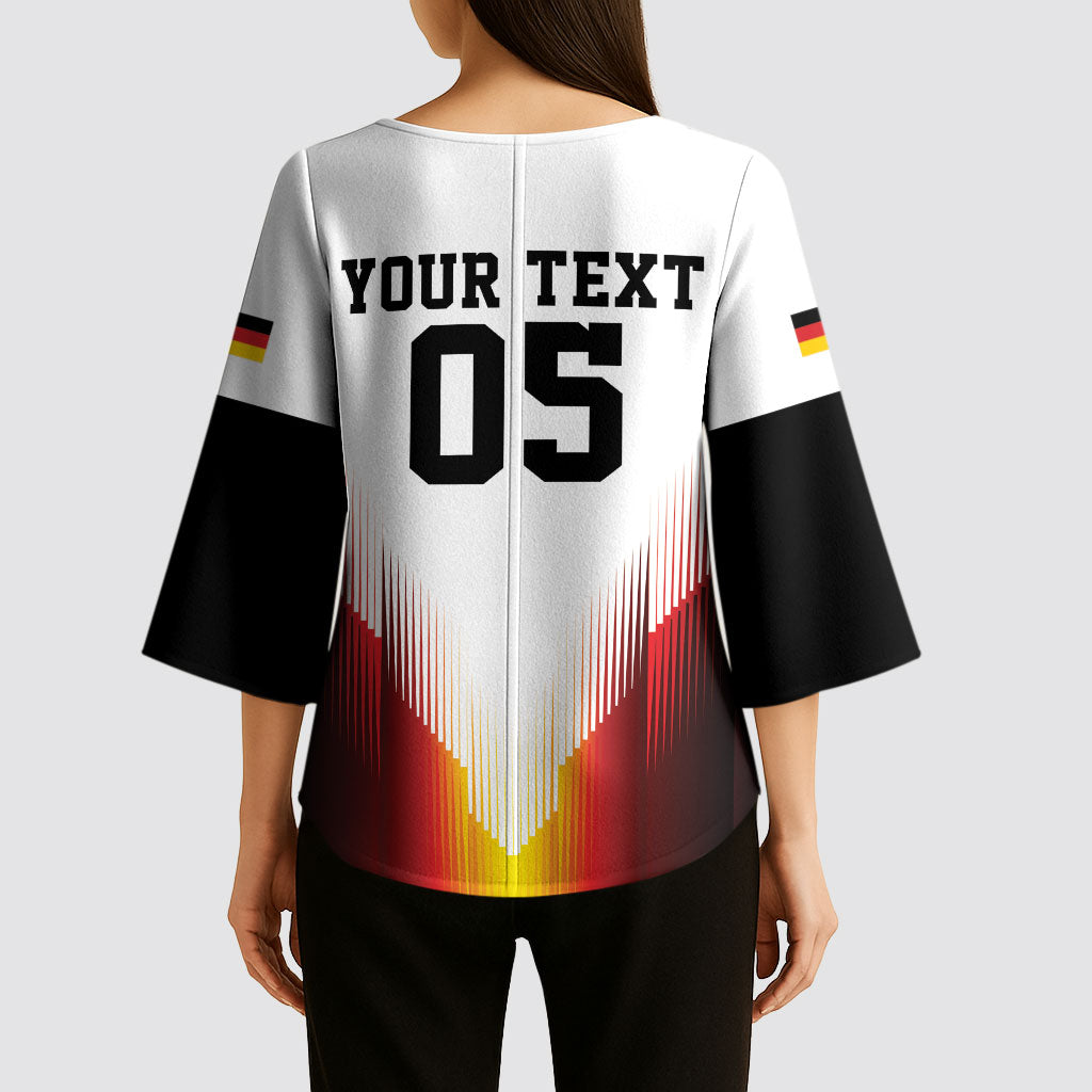 Custom Germany Football 2026 Kimono Sleeve Blouse Deutschland Eagle Wings Special Style