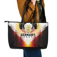 Germany Football 2026 Leather Tote Bag Deutschland Eagle Wings Special Style