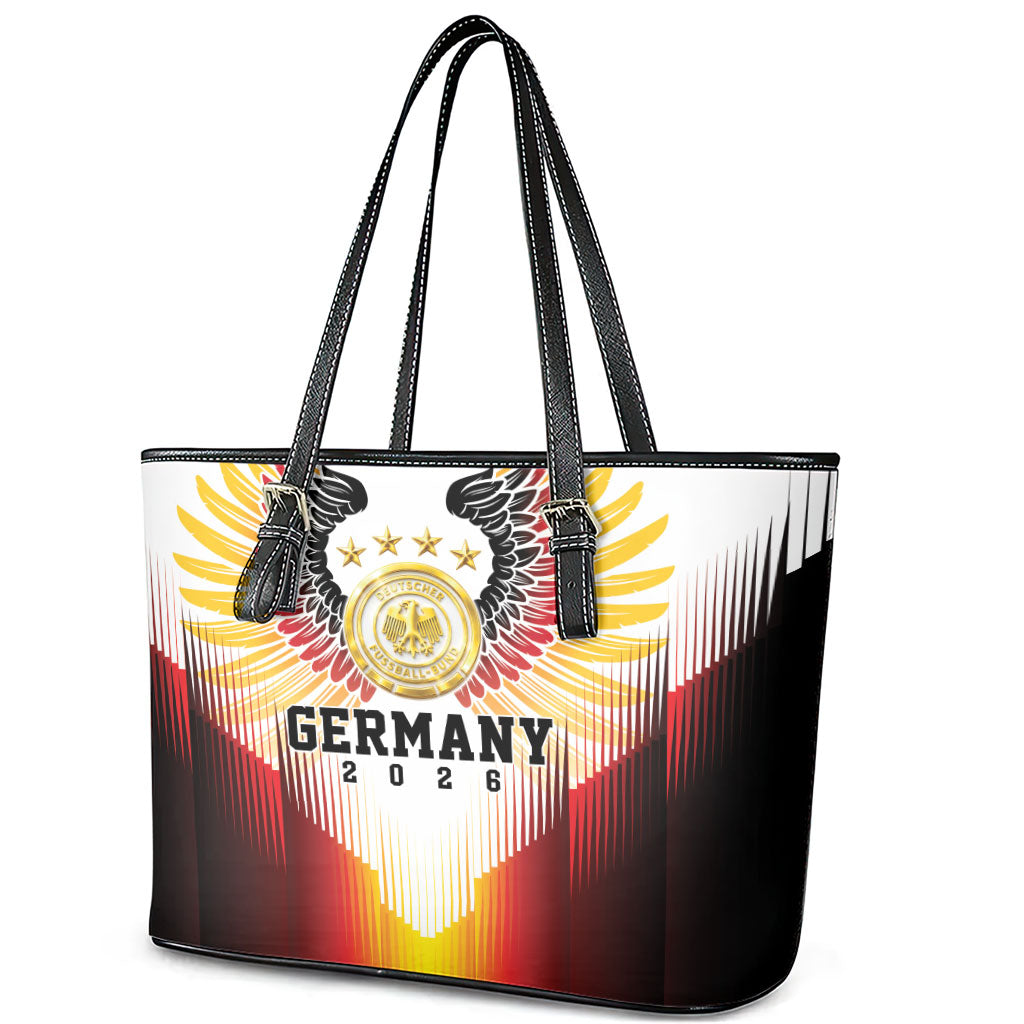 Germany Football 2026 Leather Tote Bag Deutschland Eagle Wings Special Style