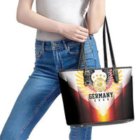 Germany Football 2026 Leather Tote Bag Deutschland Eagle Wings Special Style