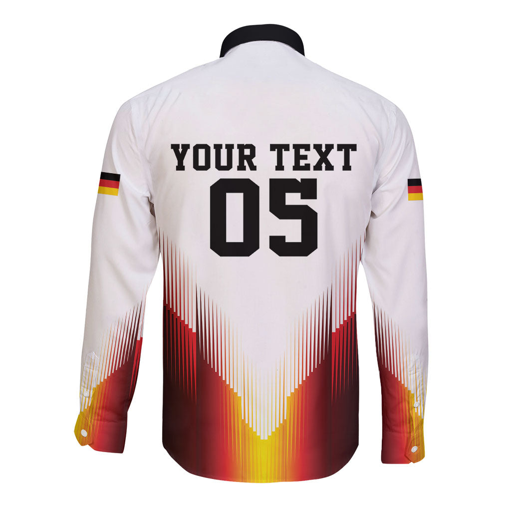 Custom Germany Football 2026 Long Sleeve Button Shirt Deutschland Eagle Wings Special Style