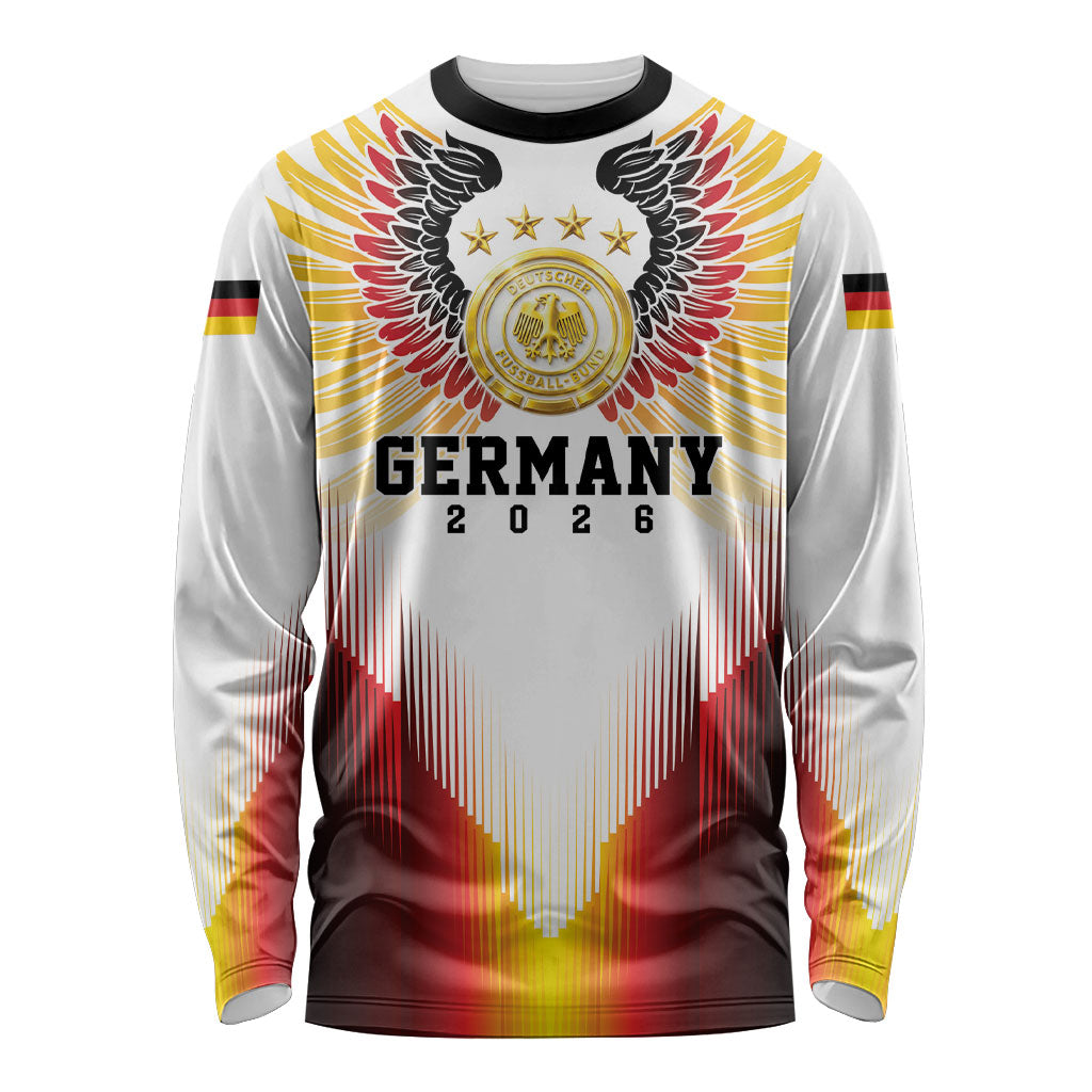 Custom Germany Football 2026 Long Sleeve Shirt Deutschland Eagle Wings Special Style