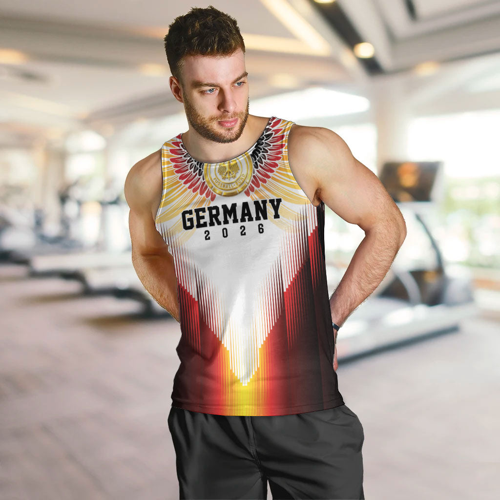 Custom Germany Football 2026 Men Tank Top Deutschland Eagle Wings Special Style