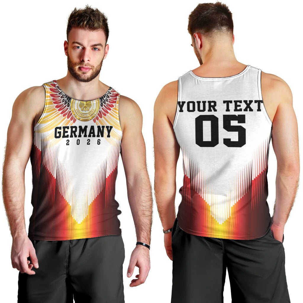 Custom Germany Football 2026 Men Tank Top Deutschland Eagle Wings Special Style