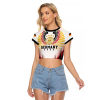 Custom Germany Football 2026 Raglan Cropped T Shirt Deutschland Eagle Wings Special Style