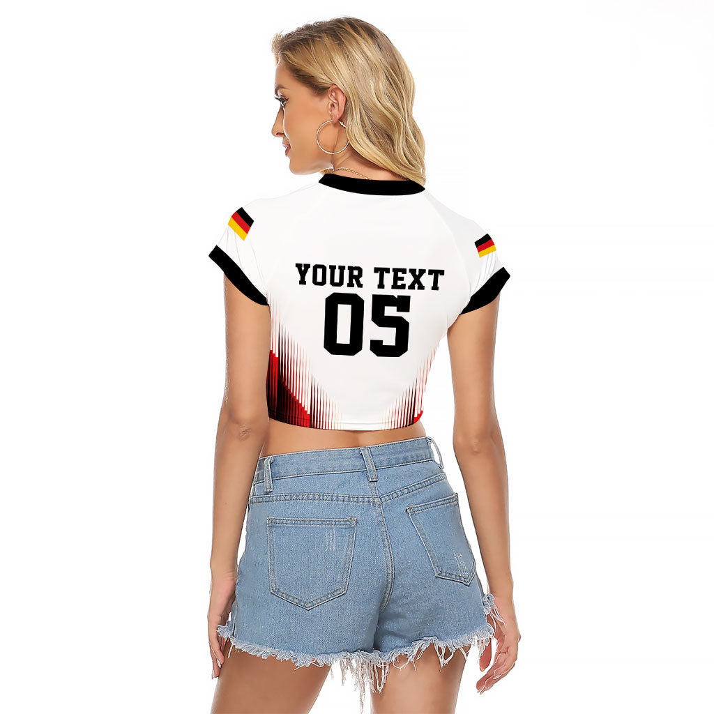 Custom Germany Football 2026 Raglan Cropped T Shirt Deutschland Eagle Wings Special Style
