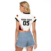 Custom Germany Football 2026 Raglan Cropped T Shirt Deutschland Eagle Wings Special Style
