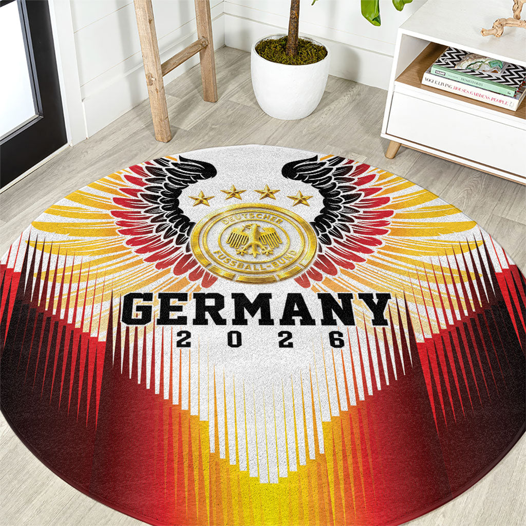 Germany Football 2026 Round Carpet Deutschland Eagle Wings Special Style