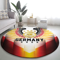 Germany Football 2026 Round Carpet Deutschland Eagle Wings Special Style