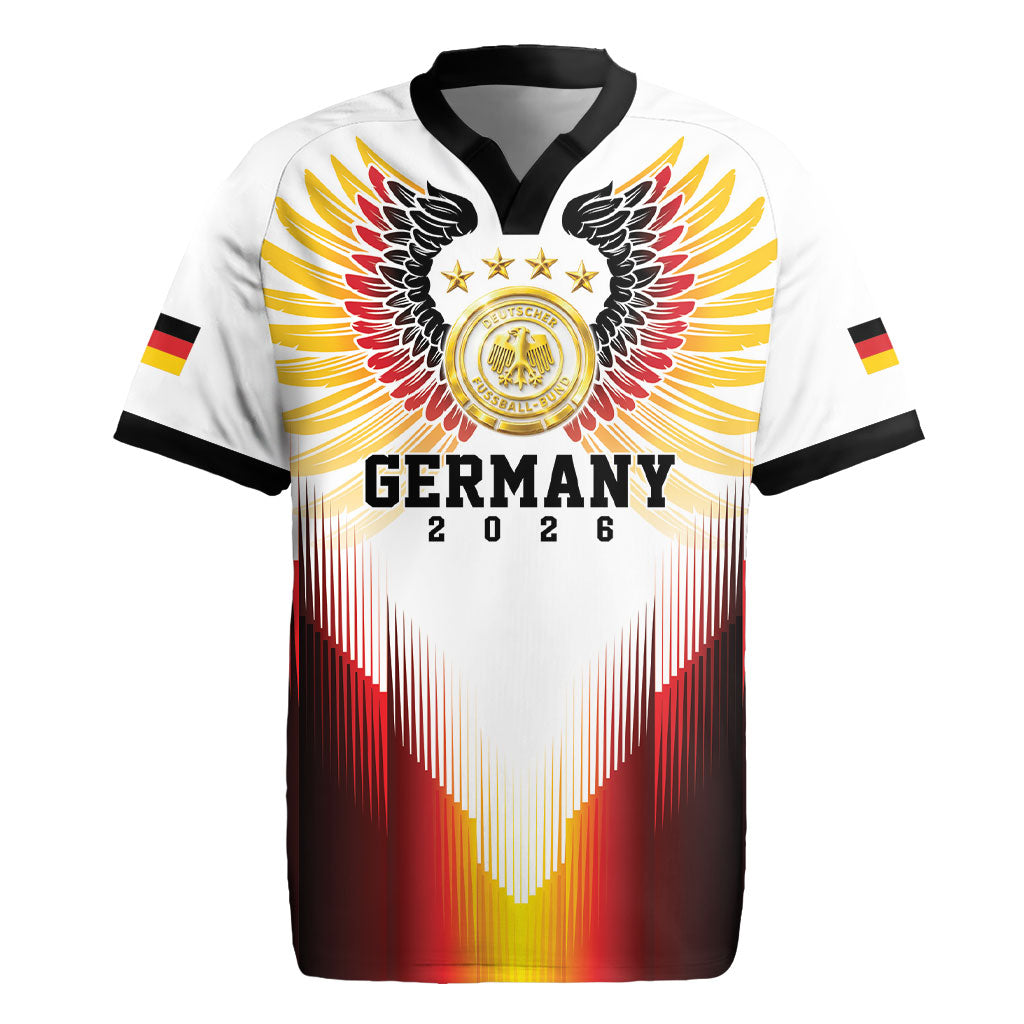 Custom Germany Football 2026 Rugby Jersey Deutschland Eagle Wings Special Style