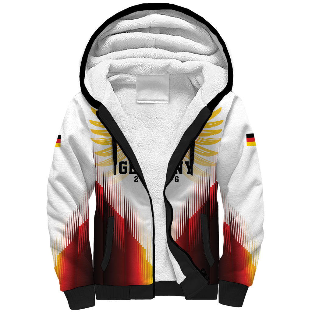 Custom Germany Football 2026 Sherpa Hoodie Deutschland Eagle Wings Special Style