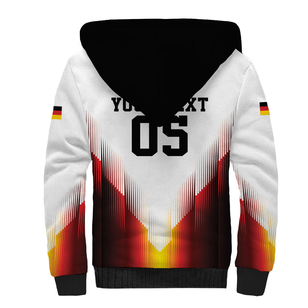 Custom Germany Football 2026 Sherpa Hoodie Deutschland Eagle Wings Special Style