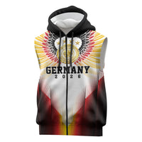 Custom Germany Football 2026 Sleeveless Zip Hoodie Deutschland Eagle Wings Special Style