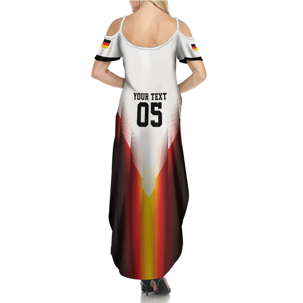 Custom Germany Football 2026 Summer Maxi Dress Deutschland Eagle Wings Special Style