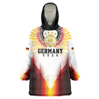 Custom Germany Football 2026 Wearable Blanket Hoodie Deutschland Eagle Wings Special Style