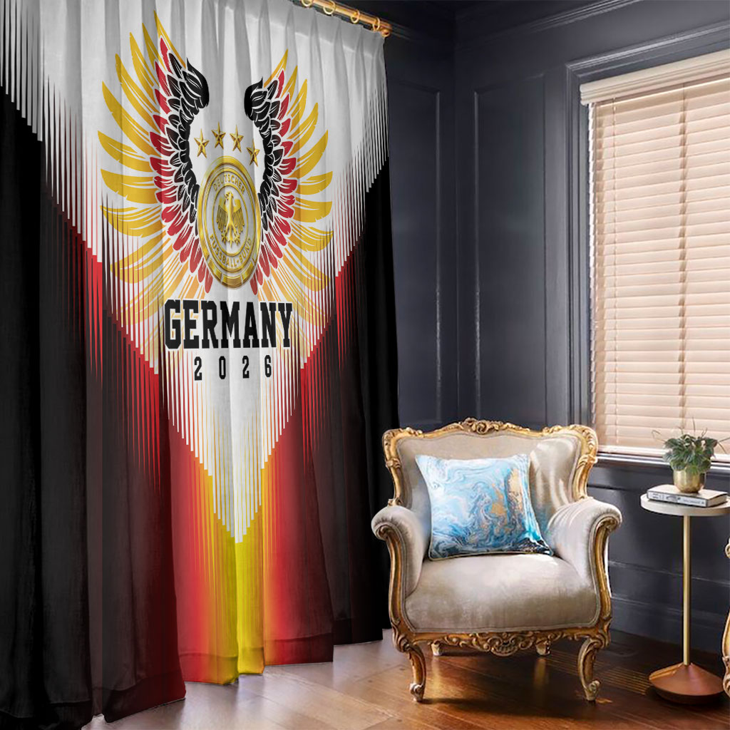 Germany Football 2026 Window Curtain Deutschland Eagle Wings Special Style