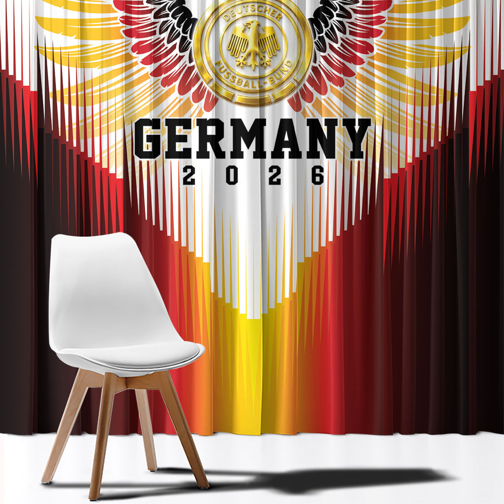 Germany Football 2026 Window Curtain Deutschland Eagle Wings Special Style