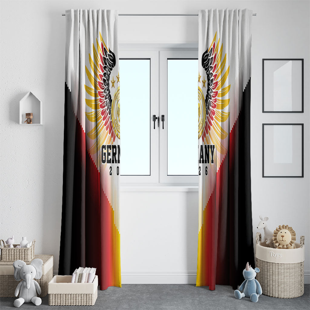 Germany Football 2026 Window Curtain Deutschland Eagle Wings Special Style