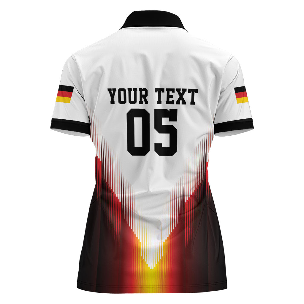 Custom Germany Football 2026 Women Polo Shirt Deutschland Eagle Wings Special Style