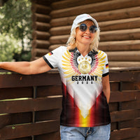 Custom Germany Football 2026 Women Polo Shirt Deutschland Eagle Wings Special Style