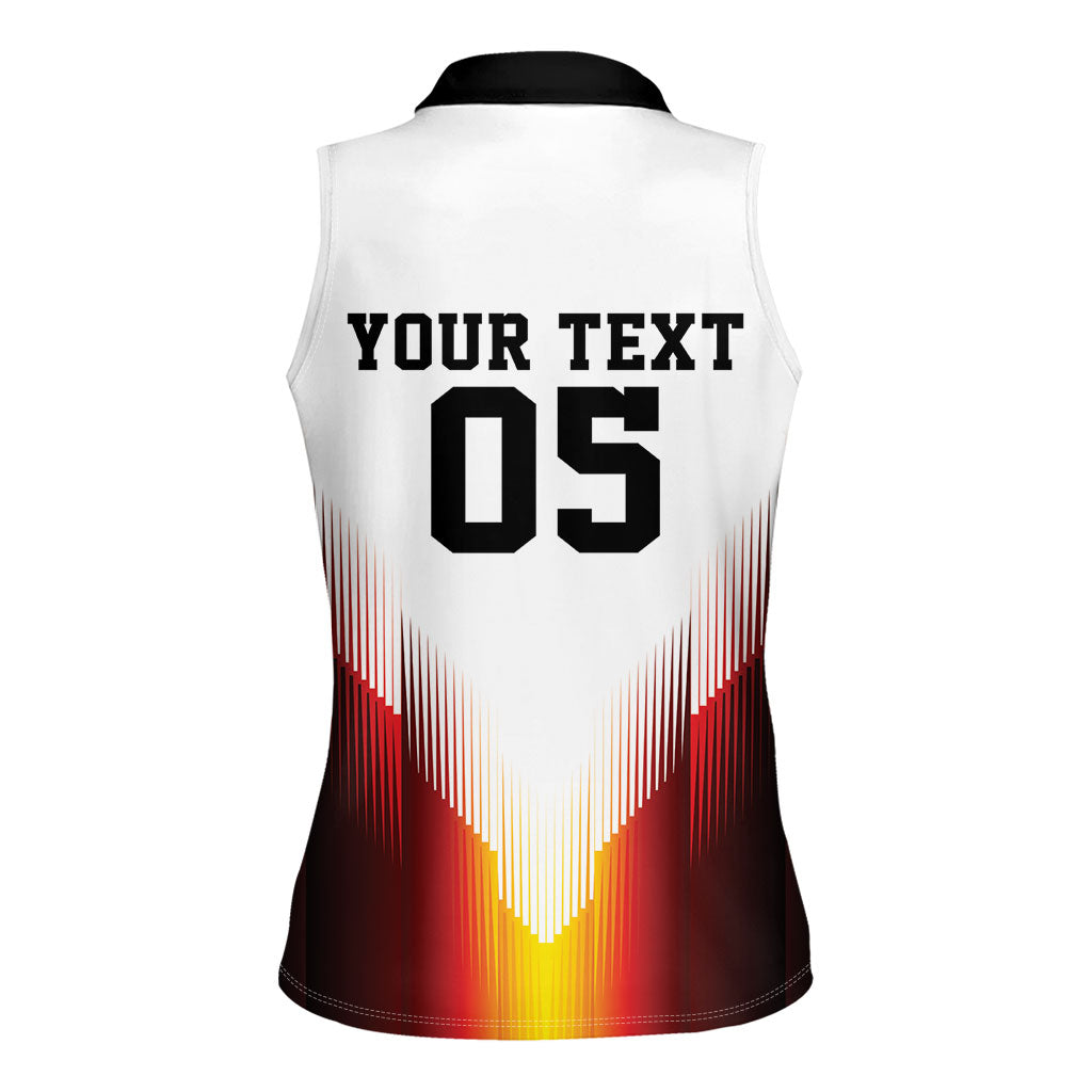 Custom Germany Football 2026 Women Sleeveless Polo Shirt Deutschland Eagle Wings Special Style