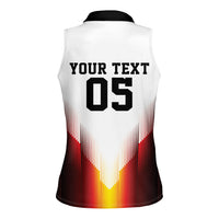 Custom Germany Football 2026 Women Sleeveless Polo Shirt Deutschland Eagle Wings Special Style