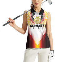 Custom Germany Football 2026 Women Sleeveless Polo Shirt Deutschland Eagle Wings Special Style